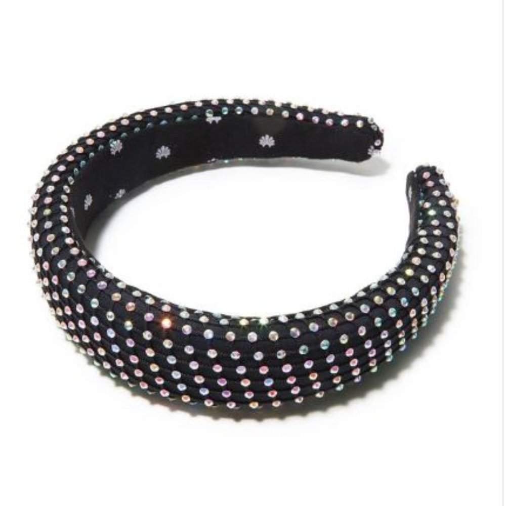 LELE SADOUGHI  TECHNICOLOR CRYSTAL MESH ALICE HEADBAND